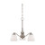Satco | 60-5042 | Patton 3 Light Chandelier Arms Down with Frosted Glass