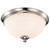 Satco | 60-5041 | Patton 3 Light Flush Fixture Frosted Glass