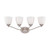 Satco | 60-5034 | Patton 4 Light Vanity Fixture with Frosted Glass