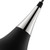 Satco 60-7513 | Phoenix; 1 Light; Medium Pendant; Matte Black with Polished Nickel