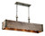 Satco | 60-6424 | Winchester 4 Light Island Pendant with Aged Wood