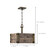 Satco | 60-6422 | Winchester 4 Light Square Pendant with Aged Wood
