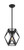 Satco 60-7302 | Zemi; 1 Light; Mini Pendant Fixture; Black Finish with Clear Glass