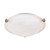 Satco | 60-270 | 1 Light 12 in. Flush Mount Tri-Clip Alabaster Glass
