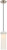 Satco | 62-953 | Pulse LED Mini Pendant White Opal Glass Brushed Nickel