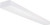 Satco | 65-1133 | LED 4 ft. Wide Strip Light 38W 5000K White Finish with Knockout