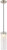 Satco | 62-952 | Pulse LED Mini Pendant Clear Crackle Glass Brushed Nickel
