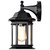 Satco | 60-6118 | 13" Large Wall Light Matte Black Finish Clear Glass