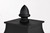 Satco | 60-5995 | Austen Coll. Outdoor 20" Post Light Matte Black Clear Water