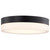 Satco | 62-469 | Pi 11 in. Flush Mount LED Fixture Black Finish with Etched Glass