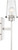 Satco 60-6678 | Rector; 1 Light; Wall Sconce; Polished Nickel Finish with Clear Seedy Glass