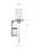 Satco 60-6678 | Rector; 1 Light; Wall Sconce; Polished Nickel Finish with Clear Seedy Glass