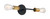 Satco | 60-7342 | Ryder 2 Light Vanity Black Brushed Brass Sockets