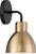 Satco | 60-6791 | Sloan 1 Light Vanity Matte Black Burnished Brass Finish