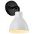 Satco | 60-6784 | Sloan 1 Light Vanity Matte Black Finish White Shape