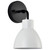 Satco | 60-6784 | Sloan 1 Light Vanity Matte Black Finish White Shape