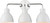 Satco | 60-6783 | Sloan 3 Light Vanity Polished Nickel Finish Matte White Shape