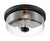 Satco | 60-7268 | Sommerset 2 Light Flush Mount Fixture Matte Black