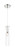 Satco | 60-6866 | SpyGlass 1 Light Mini Pendant Polished Nickel/Clear Glass