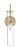 Satco | 60-6855 | SpyGlass 1 Light Wall Sconce Fixture Vintage Brass Finish Clear