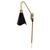 Satco | 60-7467 | Tango 1 Light Wall Sconce Matte Black Burnished Brass