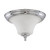 Satco 60-4271 | Teller; 2 Light; Flush Dome Fixture with Frosted Etched Glass