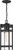Satco | 60-6574 | Tofino Hanging Lantern 1 Light Textured Black Clear Glass