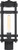 Satco | 60-6575 | Tofino 1 Light Post Lantern Textured Black Clear Glass