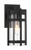 Satco | 60-6571 | Tofino 1 Light Small Lantern Textured Black Clear Glass