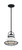 Satco 60-7083 | Upton; 1 Light; Small Pendant Fixture; Gloss White Finish with Textured Black Accents