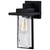 Satco | 60-7355 | Vernal 1 Light Medium Wall Lantern Matte Black with Clear Water Glass