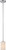 Satco | 60-5808 | Willow 1 Light Mini Pendant White Glass