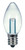 Satco | S9156 | 0.5W LED C7 Clear 2700K Candelabra 120V
