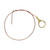 Satco | 80-1966 | 1/4 IP Round Ground Lug with 1 Foot 18/1 Bare Copper Ground Wire