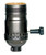 Satco | 80-1969 | 3-Way Turn Knob Socket Aluminum Dark Antique Brass