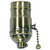 Satco | 80-2212 | On-Off Pull Chain Socket Antique Brass Finish