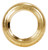 Satco | 80-2227 | Brass Round Beaded Locknut 1/4 IP 9/16" D