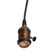 Satco | 80-2284 | Medium Base Lampholder 4pc. Solid Brass Prewired On/Off 10ft.