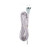 Satco | 80-2308 | Cord Set Silver 15 with Flat Plug