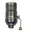 Satco | 80-2316 | On-Off Pull Chain Socket 1/8 IPS Aluminum Antique Brass Finis