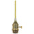 Satco | 80-2428 | Medium Base Lampholder 4pc. Solid Brass Prewired On/Off 10ft.