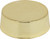 Satco | 90-1050 | 1" Plain Knob 1/8 IP 3/8" Height Polished Brass Finish