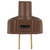 Satco | 90-1114 | Attachment Plug Brown Finish 18/2-SVT Wire 15A 125V