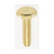 Satco | 90-1154 | Steel Knurled Head Thumb Screw 6/32 1/2" Length Brass Plated