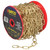 Satco | 79-209 | 8 Ga. Chain Brass Finish 100 ft. to Reel 1 Reel To Master 35l