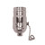 Satco | 80-1007 | On-Off Pull Chain Socket 1/8 IPS Aluminum Nickel Finish