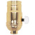Satco | 80-1014 | 150W Turn Knob Dimmer Socket Aluminum Brite Gilt