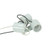 Satco | 80-1082 | 3-Light Porcelain Socket with 1/8 IP Slip Hole with Metal Str
