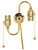 Satco | 80-1268 | Twin Pull Chain Brite Gilt with End Ball