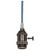Satco | 80-2434 | Med Base Lampholder 4pc Solid Brass 10ft 18/2 Cord Antique